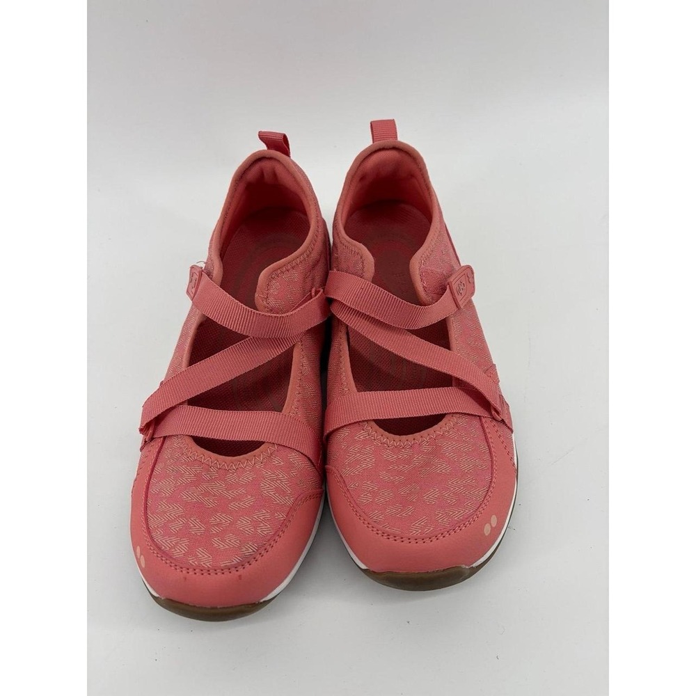 Ryka "Kailee" Mary Jane Walking Shoes Coral/Gray, Wide Comfort, Women's Size 8.5